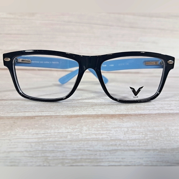 NEW Made in USA Eyeglass Frame Glasses, Blue Chunky, Full Rim 50-14-138 - Picture 7 of 7